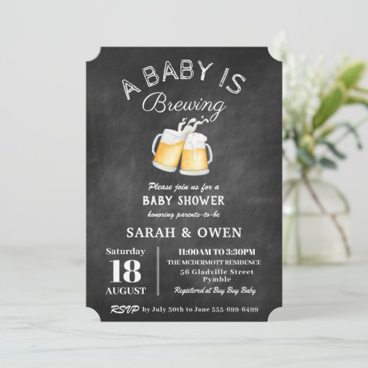 Een Baby brouwt bieren gecodeerd neutraal Baby sho Kaart (Staand voorkant)