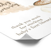 Een baby brouwt Boeken voor baby Poster (Hoek)