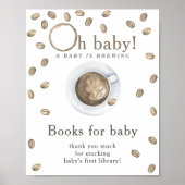 Een baby brouwt Boeken voor baby Poster (Voorkant)
