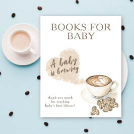 Een baby brouwt Boeken voor baby Poster