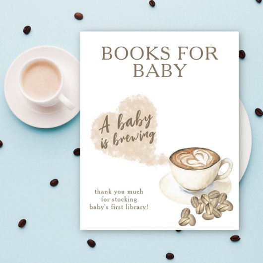 Een baby brouwt Boeken voor baby Poster