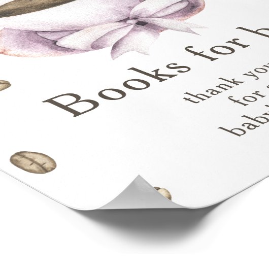 Een baby brouwt Boeken voor baby Poster (Hoek)