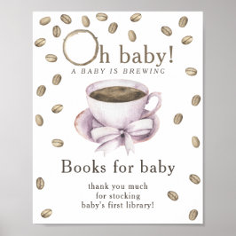 Een baby brouwt Boeken voor baby Poster