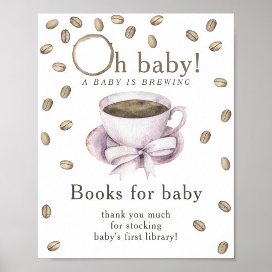 Een baby brouwt Boeken voor baby Poster (Voorkant)