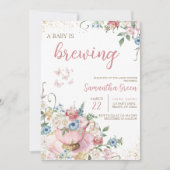 Een Baby brouwt een douche Kaart (Voorkant)