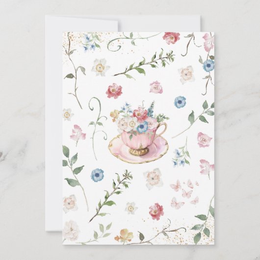 Een Baby brouwt een douche Kaart (Achterkant)