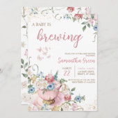 Een Baby brouwt een douche Kaart (Voorkant / Achterkant)