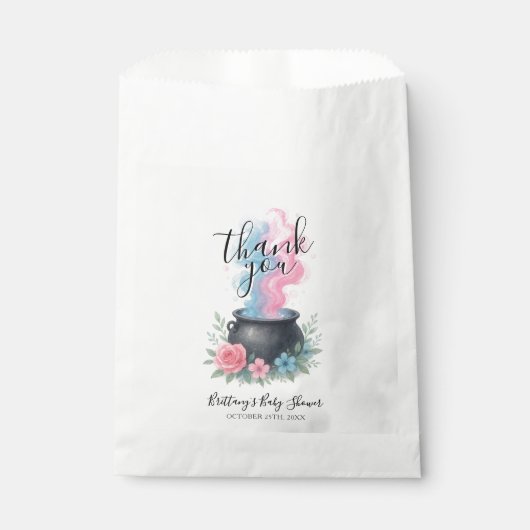 Een Baby brouwt een Halloween ketel Bedankzakje (Voorkant)