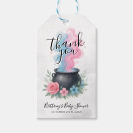 Een Baby brouwt een Halloween ketel Cadeaulabel