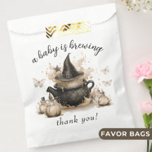 Een Baby brouwt een Halloween Neutral Baby shower