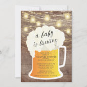 Een Baby brouwt een neutrale uitnodiging voor het  (Voorkant)