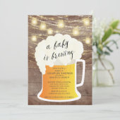 Een Baby brouwt een neutrale uitnodiging voor het  (Staand voorkant)