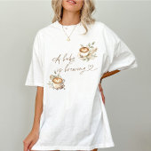 Een Baby brouwt een wit T-shirt | Coffee Baby