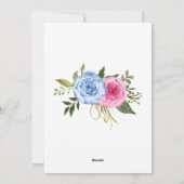 Een Baby brouwt gender reveal tea baby shower Feestdagenkaart (Achterkant)