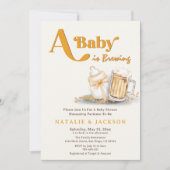 Een Baby brouwt genderneutraal Baby shower Kaart (Voorkant)