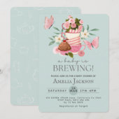 Een Baby brouwt genderneutraal Baby shower Kaart (Voorkant / Achterkant)