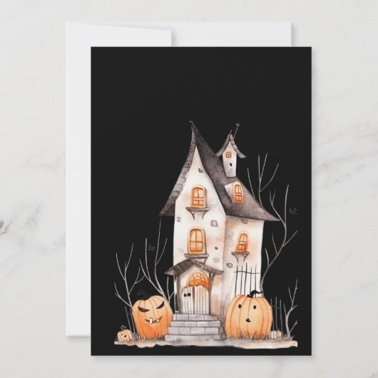 Een baby brouwt gotisch baby shower kaart (Achterkant)