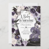 Een Baby brouwt gotisch Halloween Baby shower Kaart (Voorkant)