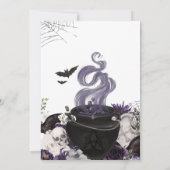 Een Baby brouwt gotisch Halloween Baby shower Kaart (Achterkant)