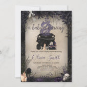 Een Baby brouwt gotisch Halloween Baby shower Kaart (Voorkant)