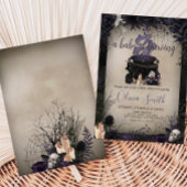 Een Baby brouwt gotisch Halloween Baby shower Kaart