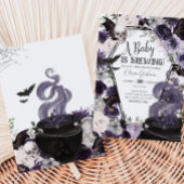 Een Baby brouwt gotisch Halloween Baby shower Kaart