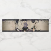 Een Baby brouwt gotisch Halloween Baby shower Waterfles Etiket (Enkel label)