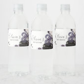 Een Baby brouwt gotisch Halloween Baby shower Waterfles Etiket (Flessen)