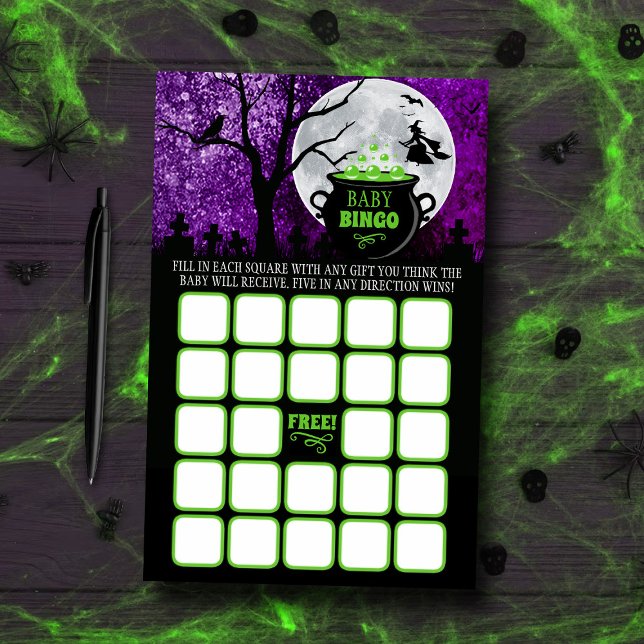Een Baby brouwt Halloween Baby shower Bingo spel (Creator heeft geüpload)