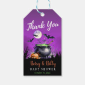 Een Baby Brouwt Halloween Baby Shower Cadeaulabel (Voorkant)