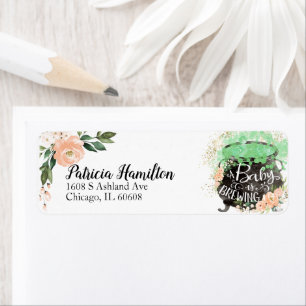Een Baby Brouwt Halloween Baby Shower Etiket