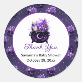 Een Baby Brouwt Halloween Baby Shower Sticker