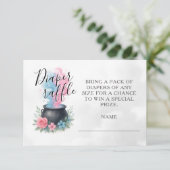 Een Baby brouwt Halloween luier Raffle Informatiekaartje (Staand voorkant)