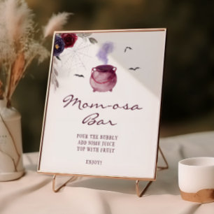 Een Baby brouwt Halloween Momosa Bar Poster