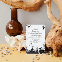 Een Baby brouwt Halloween zwart Baby shower