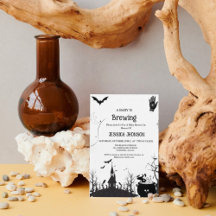 Een Baby brouwt Halloween zwart Baby shower