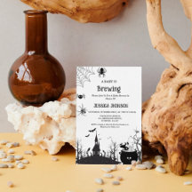 Een Baby brouwt Halloween zwart Baby shower