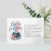 Een Baby brouwt Halloweenboeken voor Baby Informatiekaartje (Staand voorkant)