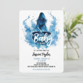 Een Baby brouwt heksenketel blauw Baby shower Kaart (Staand voorkant)