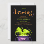 Een Baby brouwt heksenpot Baby shower Kaart (Voorkant)