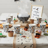 Een Baby brouwt Herfst Baby shower grijs Papieren Bekers