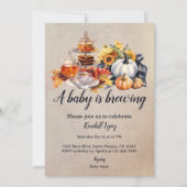 Een baby brouwt Herfst zonnebloem Kaart (Voorkant)