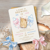 Een Baby brouwt hij of zij bier gender reveal Kaart