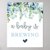 Een Baby brouwt jongensbord Poster (Voorkant)