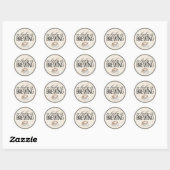 Een Baby brouwt koffie Baby shower decoratie Ronde Sticker (Vel)