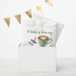 Een Baby Brouwt Koffie Fopspeen Boog Baby Shower Bedankzakje