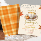 Een Baby brouwt koffieblaadjes Baby shower Kaart