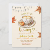 Een Baby brouwt koffieblaadjes Baby shower Kaart (Voorkant)