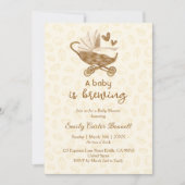 Een Baby brouwt koffiebonen Baby shower Kaart (Voorkant)