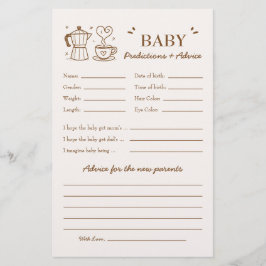 Een Baby brouwt koffievoorspellingen en -advies